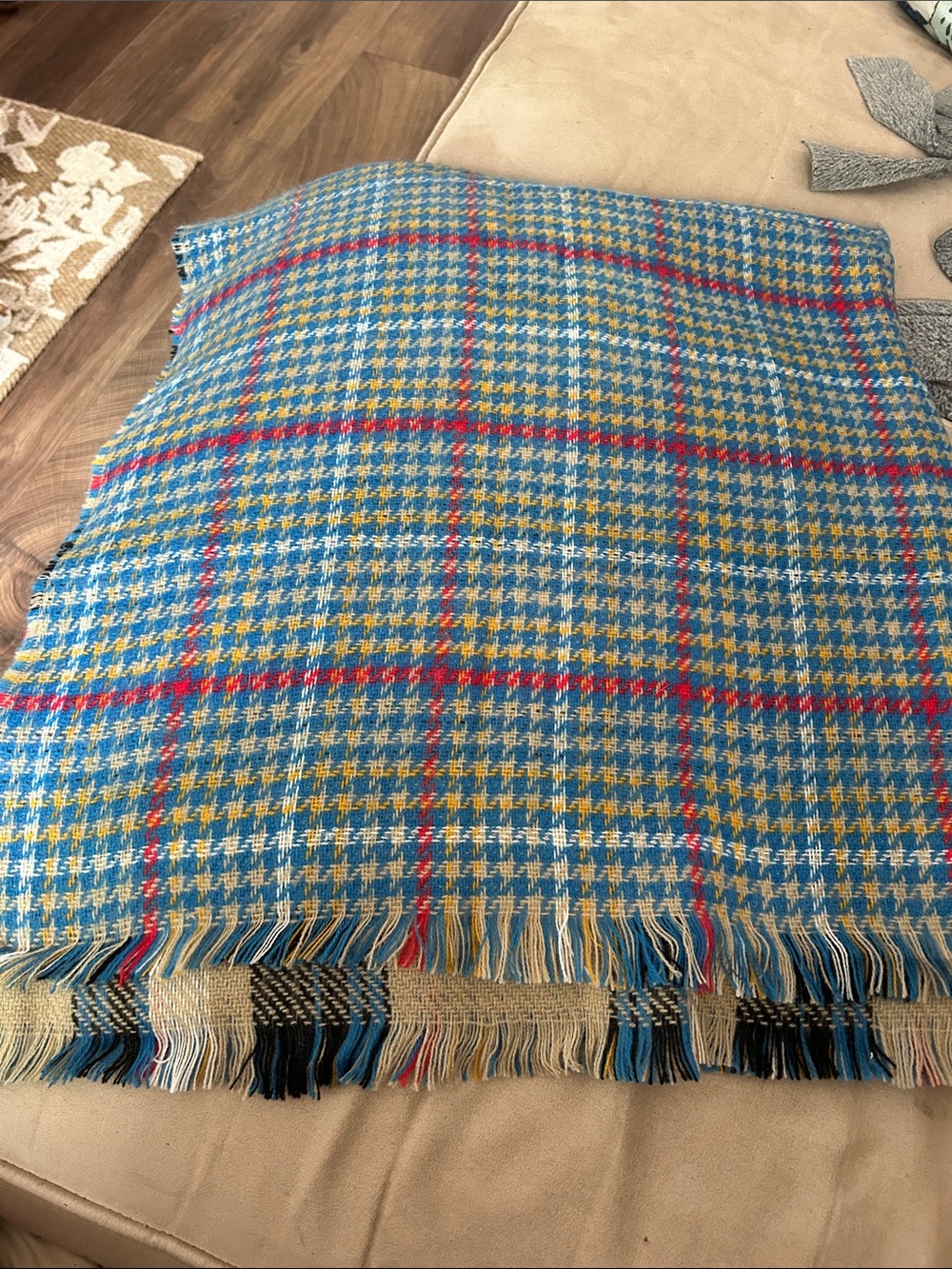 Extra Large, Two-Patterned Blanket Scarf